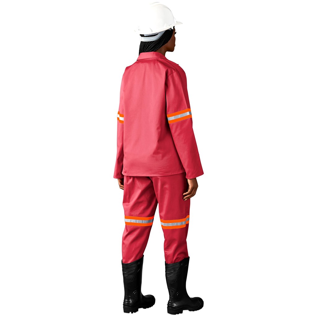 Trade Polycotton Conti Suit - Reflective Arms & Legs - Orange Tape - Image 4