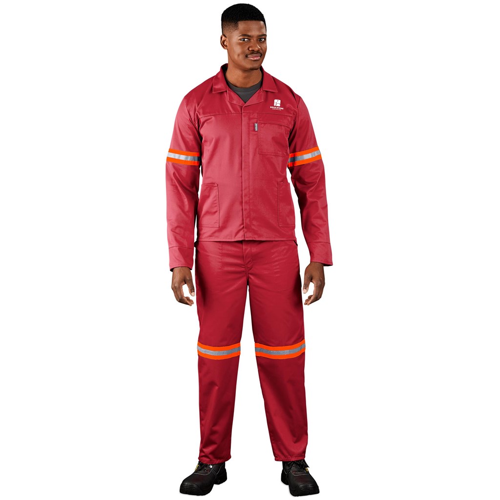 Trade Polycotton Conti Suit - Reflective Arms & Legs - Orange Tape - Image 3