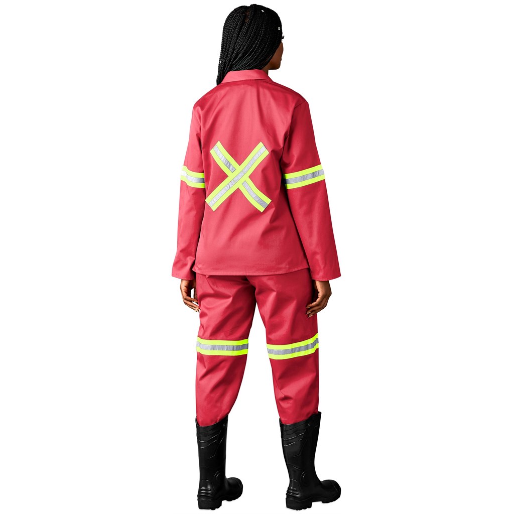 Trade Polycotton Conti Suit - Reflective Arms, Legs & Back - Yellow Tape - Image 6