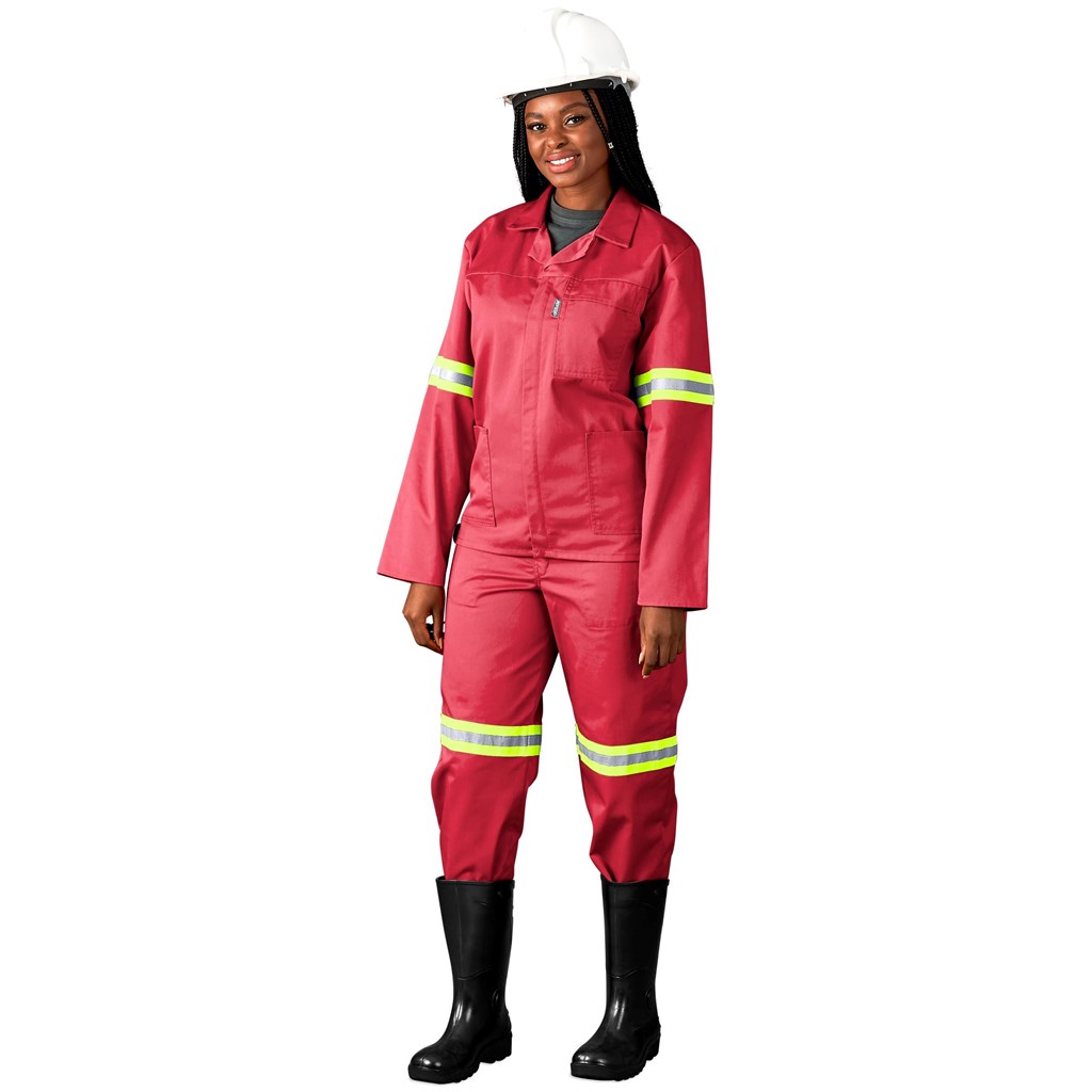 Trade Polycotton Conti Suit - Reflective Arms, Legs & Back - Yellow Tape - Image 5