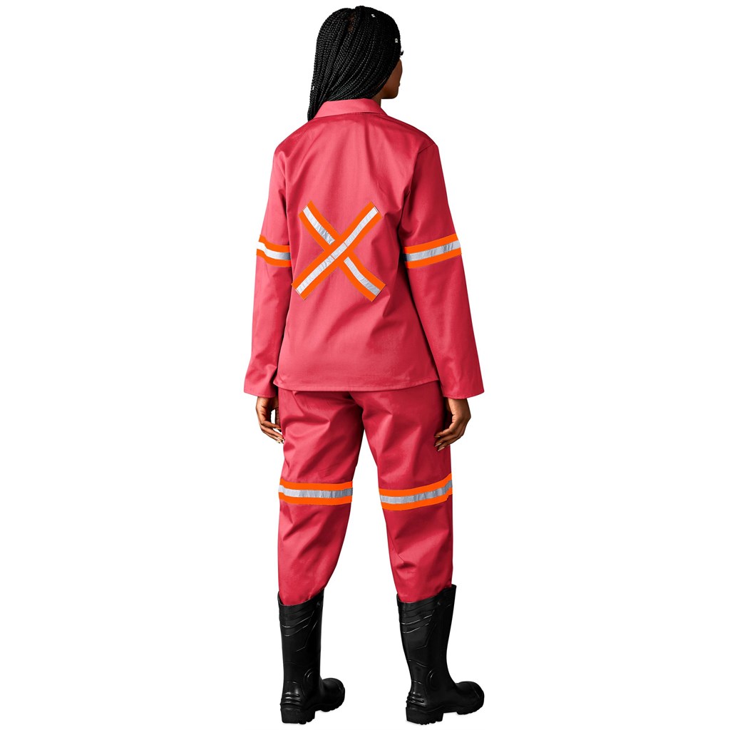 Trade Polycotton Conti - Suit Reflective Arms, Legs & Back - Orange Tape - Image 4