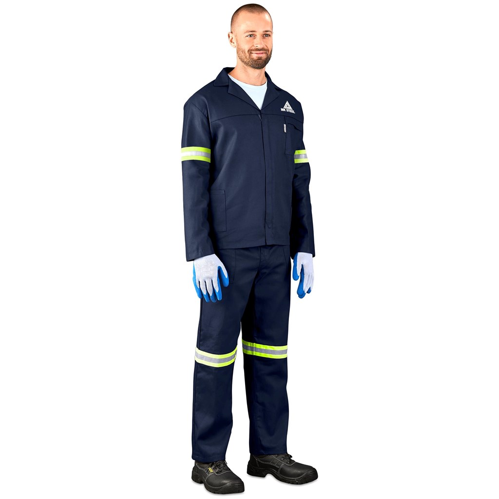 Technician 100% Cotton Conti Suit - Reflective Arms, Legs & Back - Yellow Tape - Image 7