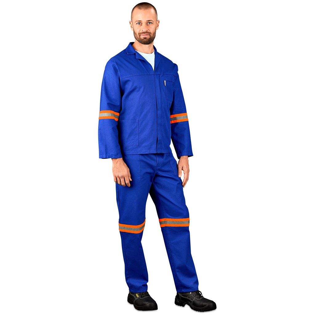 Technician 100% Cotton Conti Suit - Reflective Arms, Legs & Back - Orange Tape - Image 5