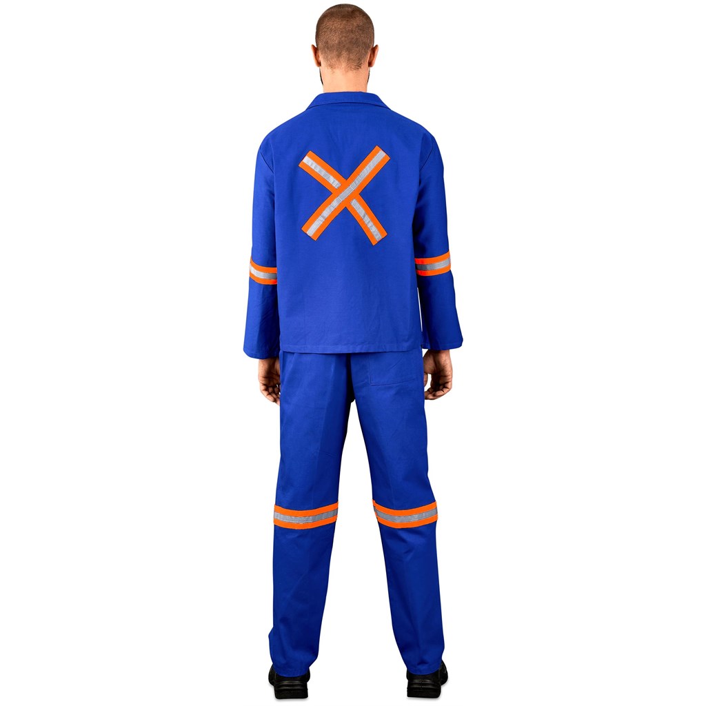 Technician 100% Cotton Conti Suit - Reflective Arms, Legs & Back - Orange Tape - Image 6