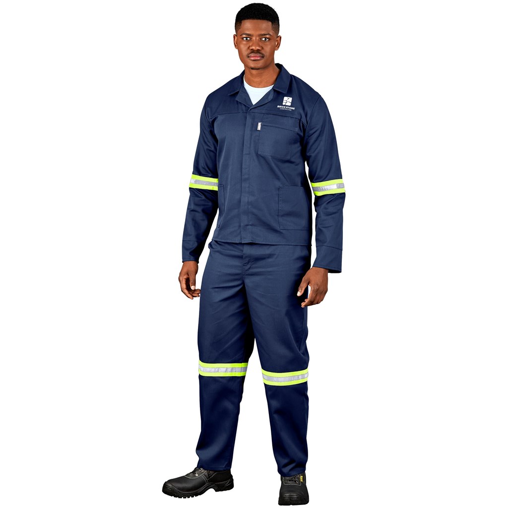 Site Premium Polycotton Jacket - Reflective Arms - Yellow Tape - Image 3