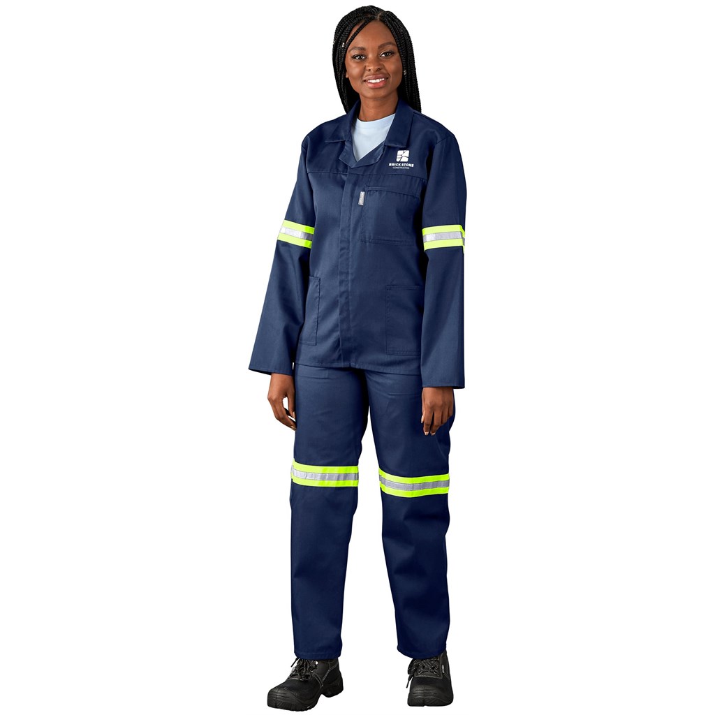 Site Premium Polycotton Jacket - Reflective Arms - Yellow Tape - Image 6
