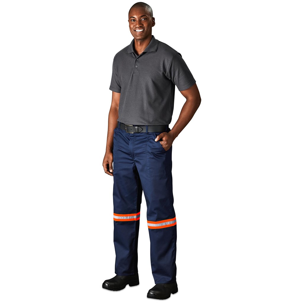 Site Premium Polycotton Pants - Reflective Legs - Orange Tape - Image 3