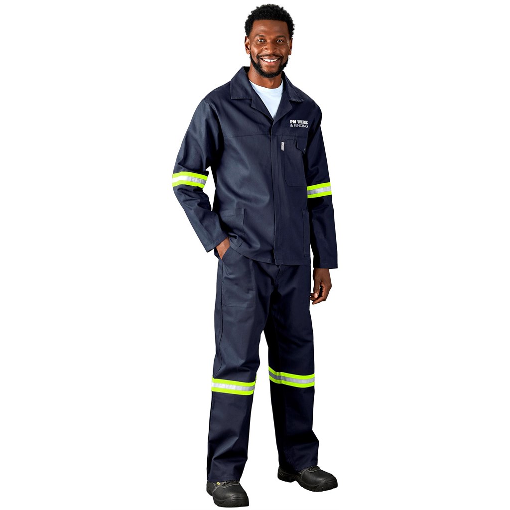 Artisan Premium 100% Cotton Jacket - Reflective Arms - Yellow Tape - Image 19