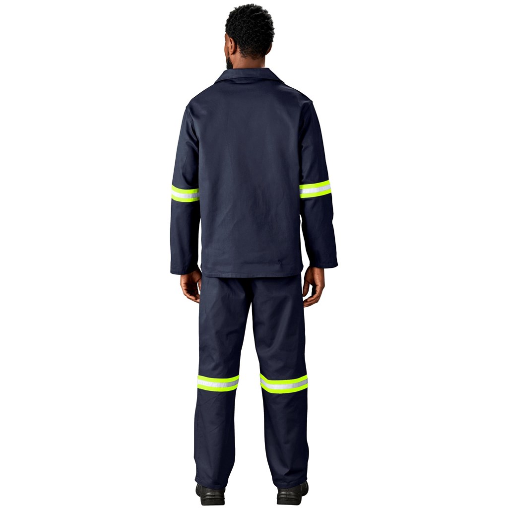 Artisan Premium 100% Cotton Jacket - Reflective Arms - Yellow Tape - Image 6