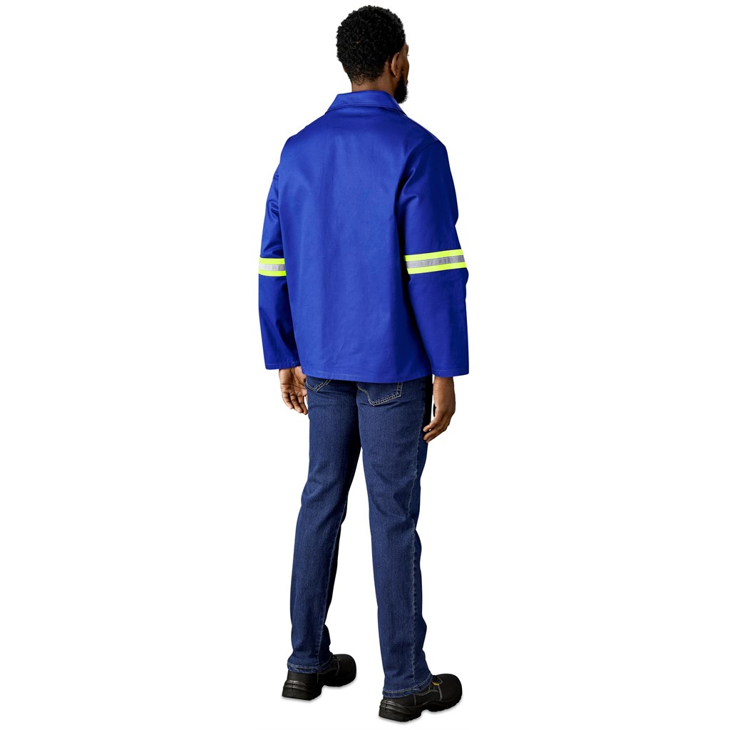 Artisan Premium 100% Cotton Jacket - Reflective Arms - Yellow Tape - Image 16