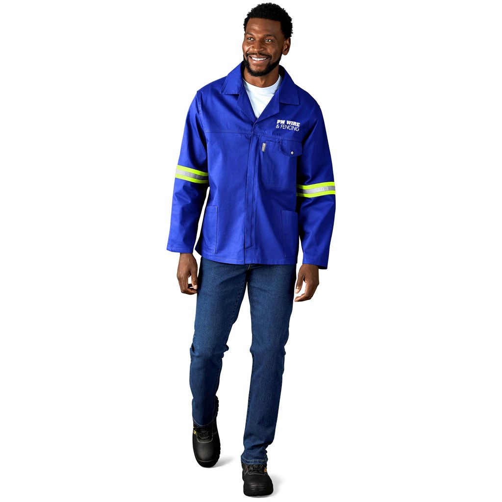 Artisan Premium 100% Cotton Jacket - Reflective Arms - Yellow Tape - Image 5