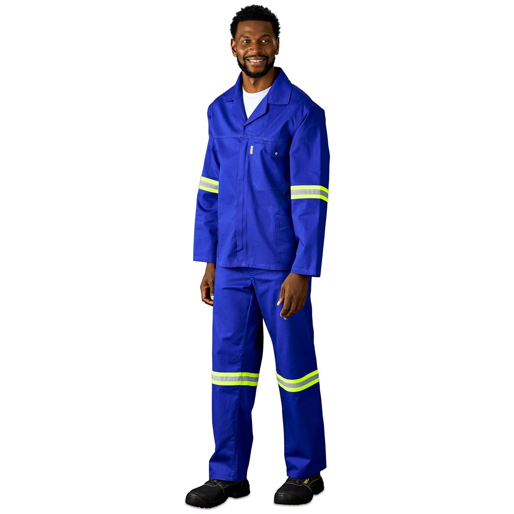 Artisan Premium 100% Cotton Jacket - Reflective Arms - Yellow Tape - Image 15