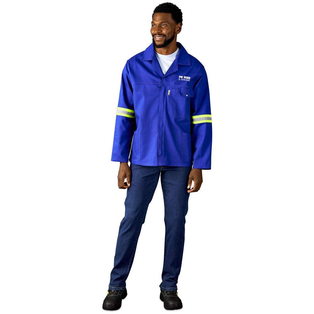Artisan Premium 100% Cotton Jacket - Reflective Arms - Yellow Tape - Image 18