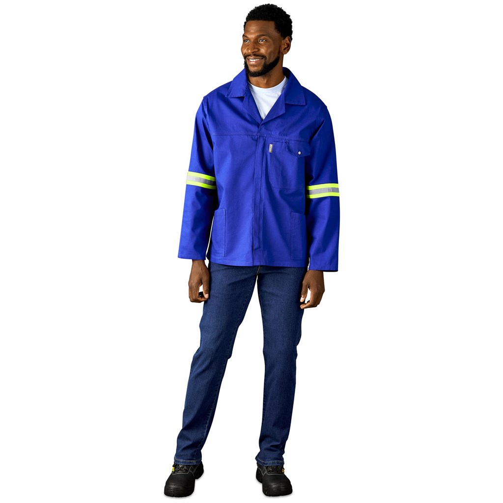 Artisan Premium 100% Cotton Jacket - Reflective Arms - Yellow Tape - Image 27