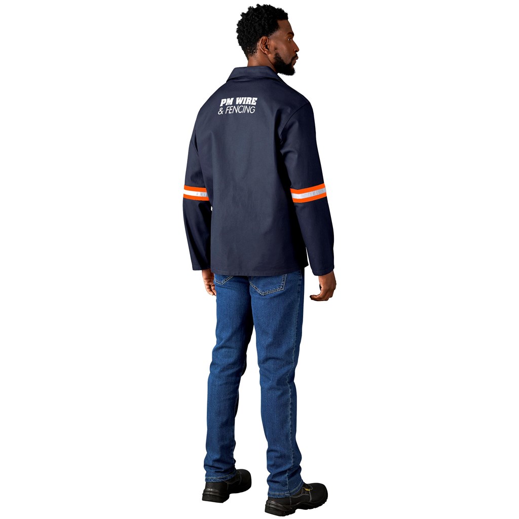 Artisan Premium 100% Cotton Jacket - Reflective Arms - Orange Tape - Image 8