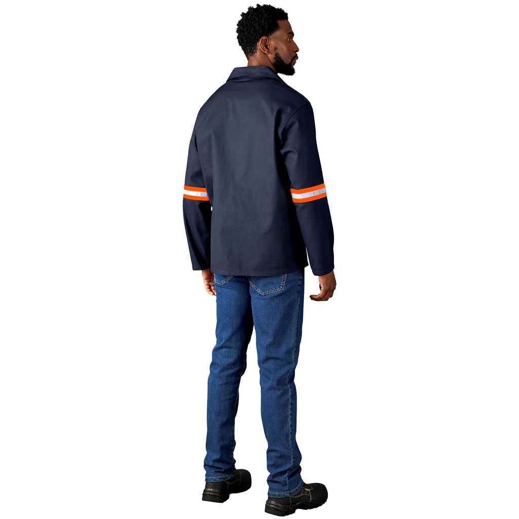 Artisan Premium 100% Cotton Jacket - Reflective Arms - Orange Tape - Image 5
