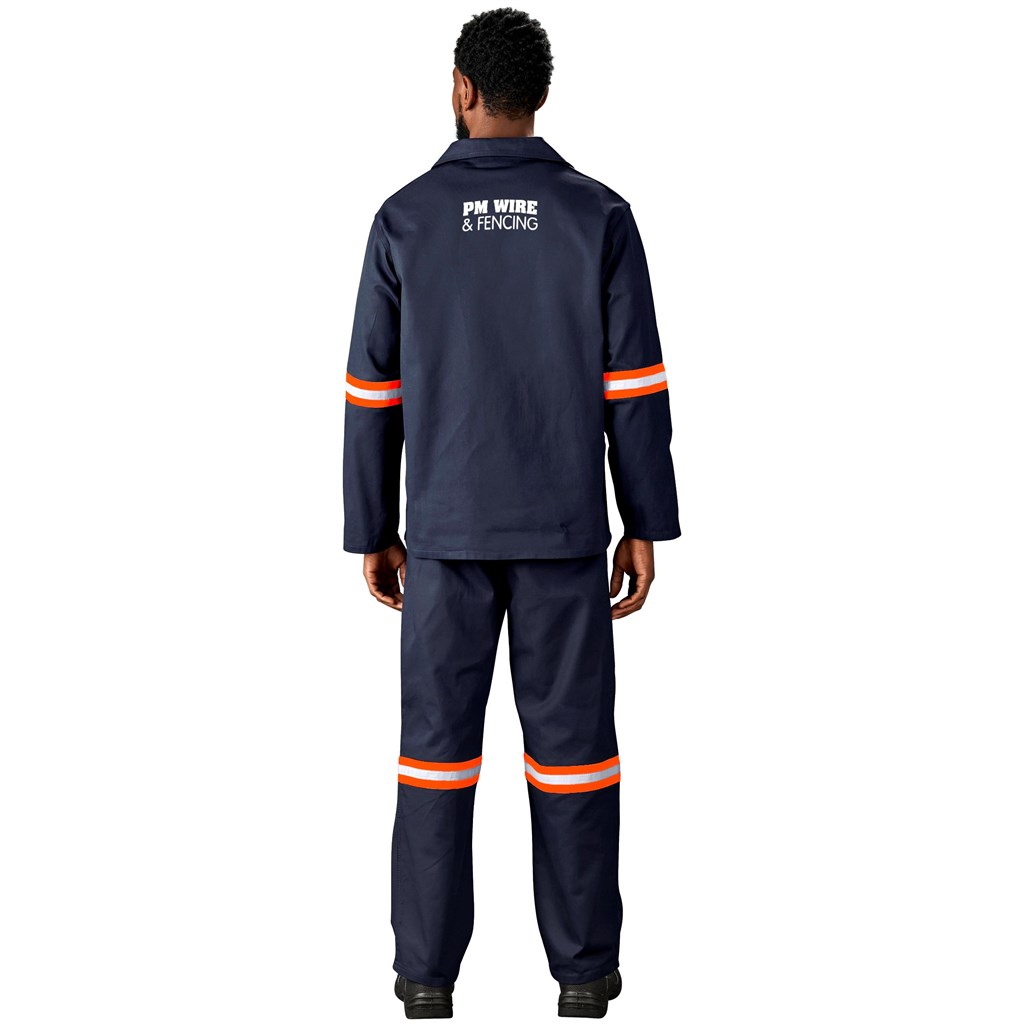 Artisan Premium 100% Cotton Jacket - Reflective Arms - Orange Tape - Image 3