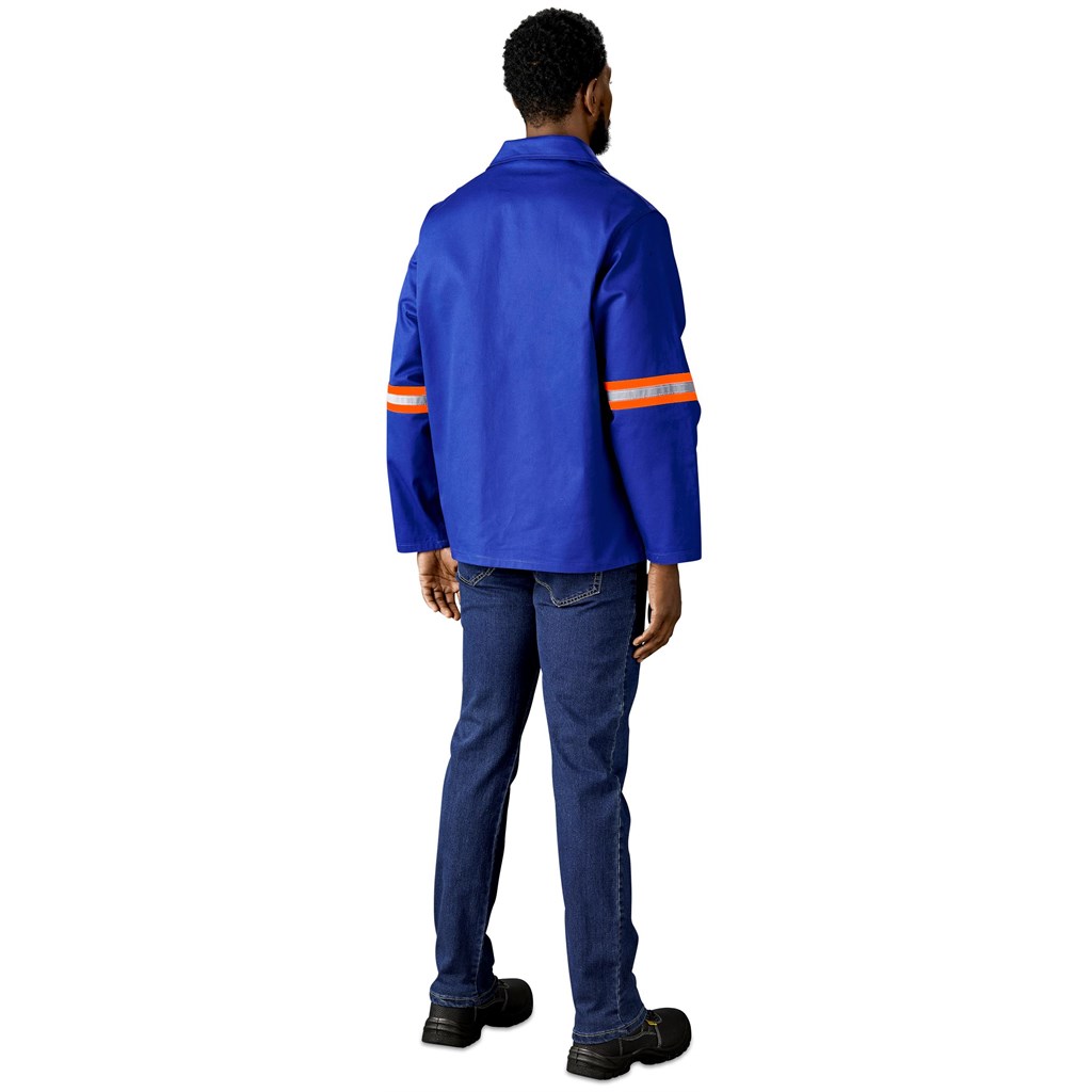 Artisan Premium 100% Cotton Jacket - Reflective Arms - Orange Tape - Image 14