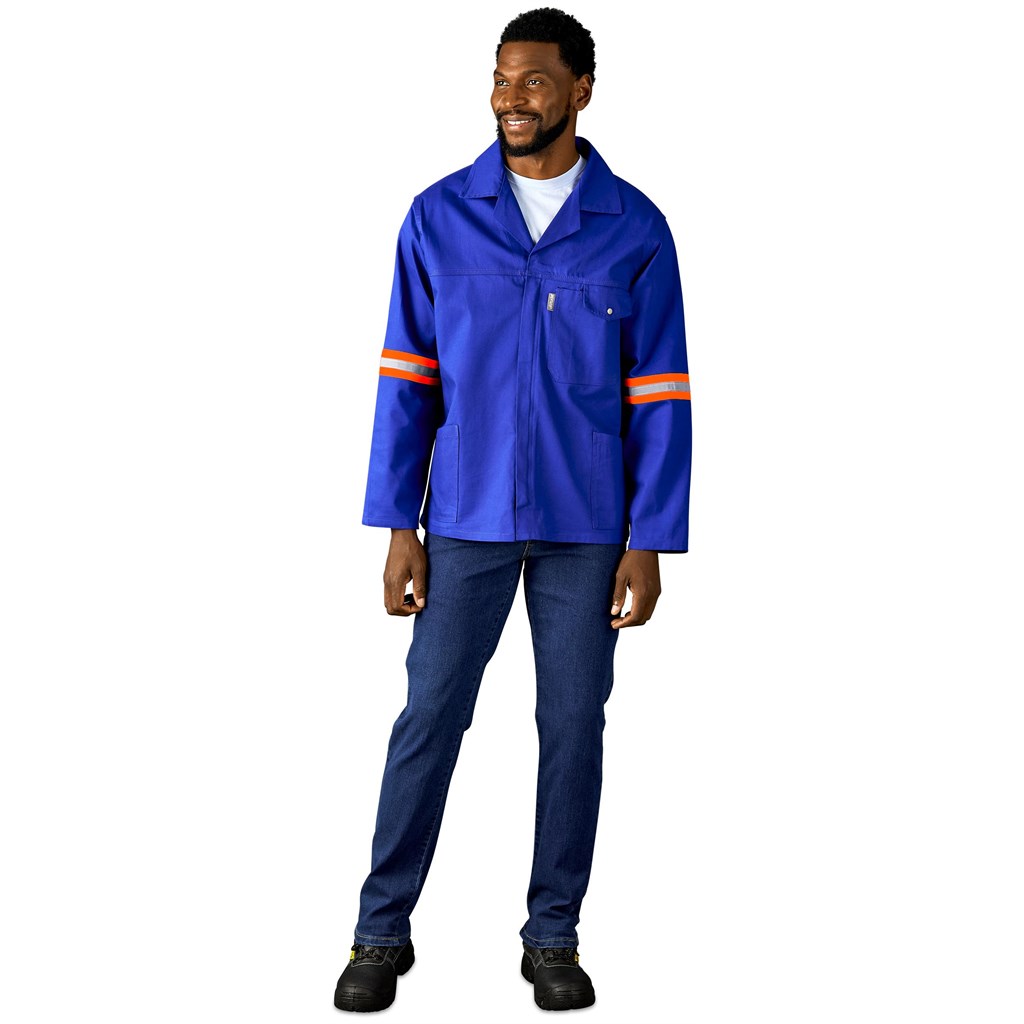 Artisan Premium 100% Cotton Jacket - Reflective Arms - Orange Tape - Image 6
