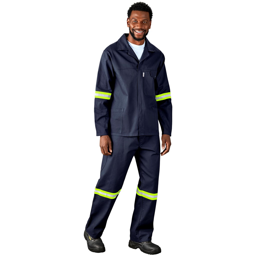 Artisan Premium 100% Cotton Pants - Reflective Legs - Yellow Tape - Image 15