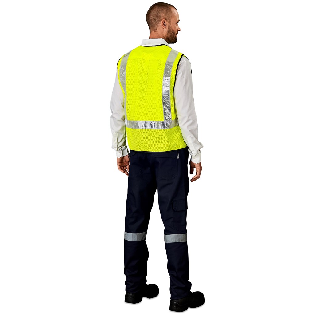 Airport Hi-Viz Reflective Full Zip Vest - Image 4
