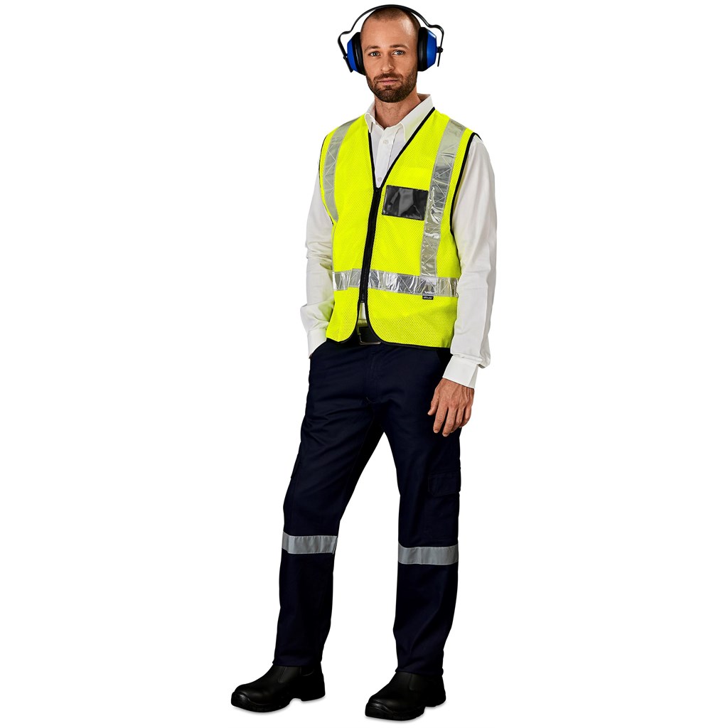 Airport Hi-Viz Reflective Full Zip Vest - Image 3