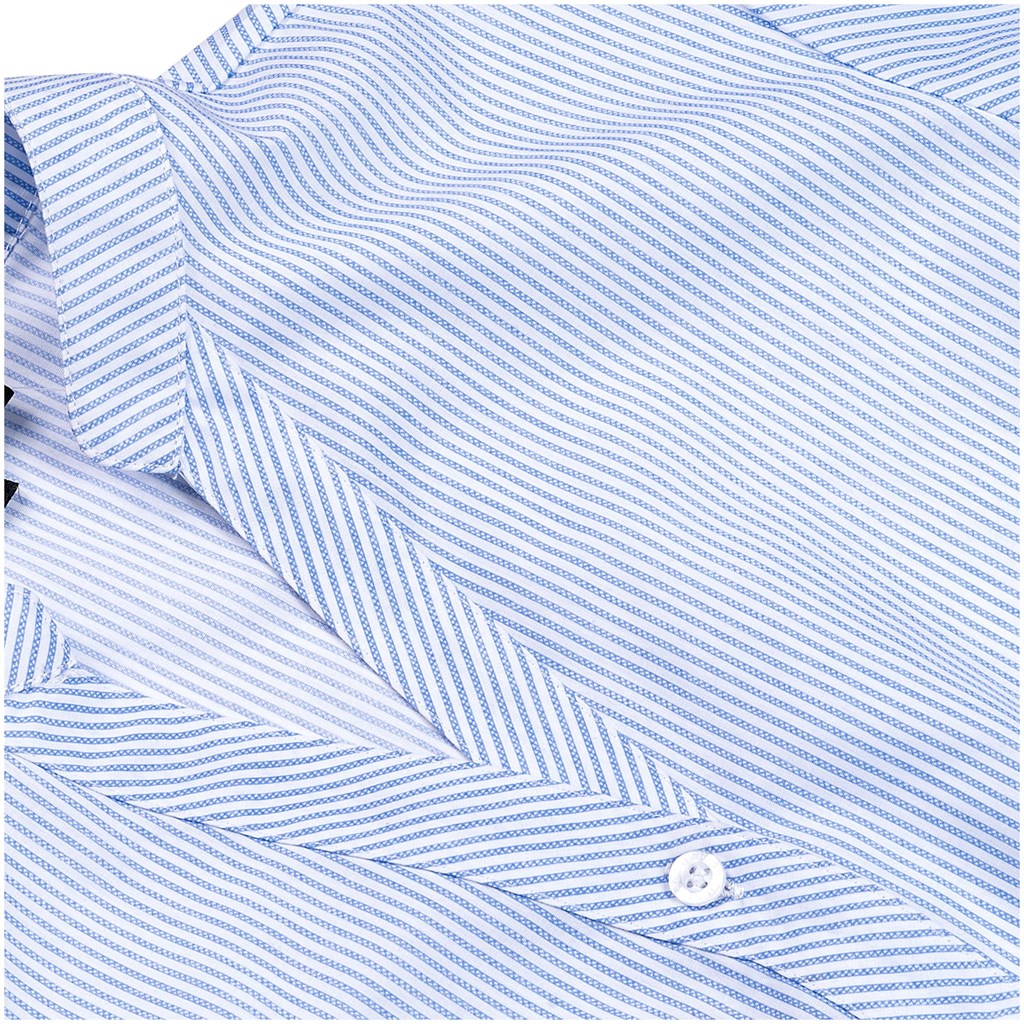 Mens Long Sleeve Birmingham Shirt - Light Blue - Image 2