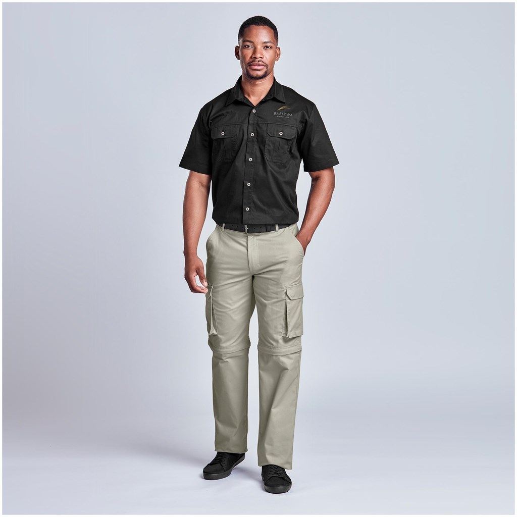 Mens Cargo Zip Off Pants - Image 2