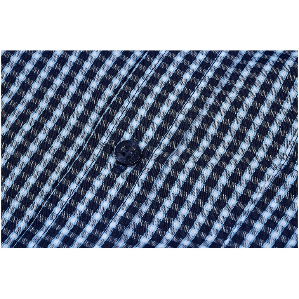 Mens Long Sleeve Kenton Shirt - Navy - Image 4