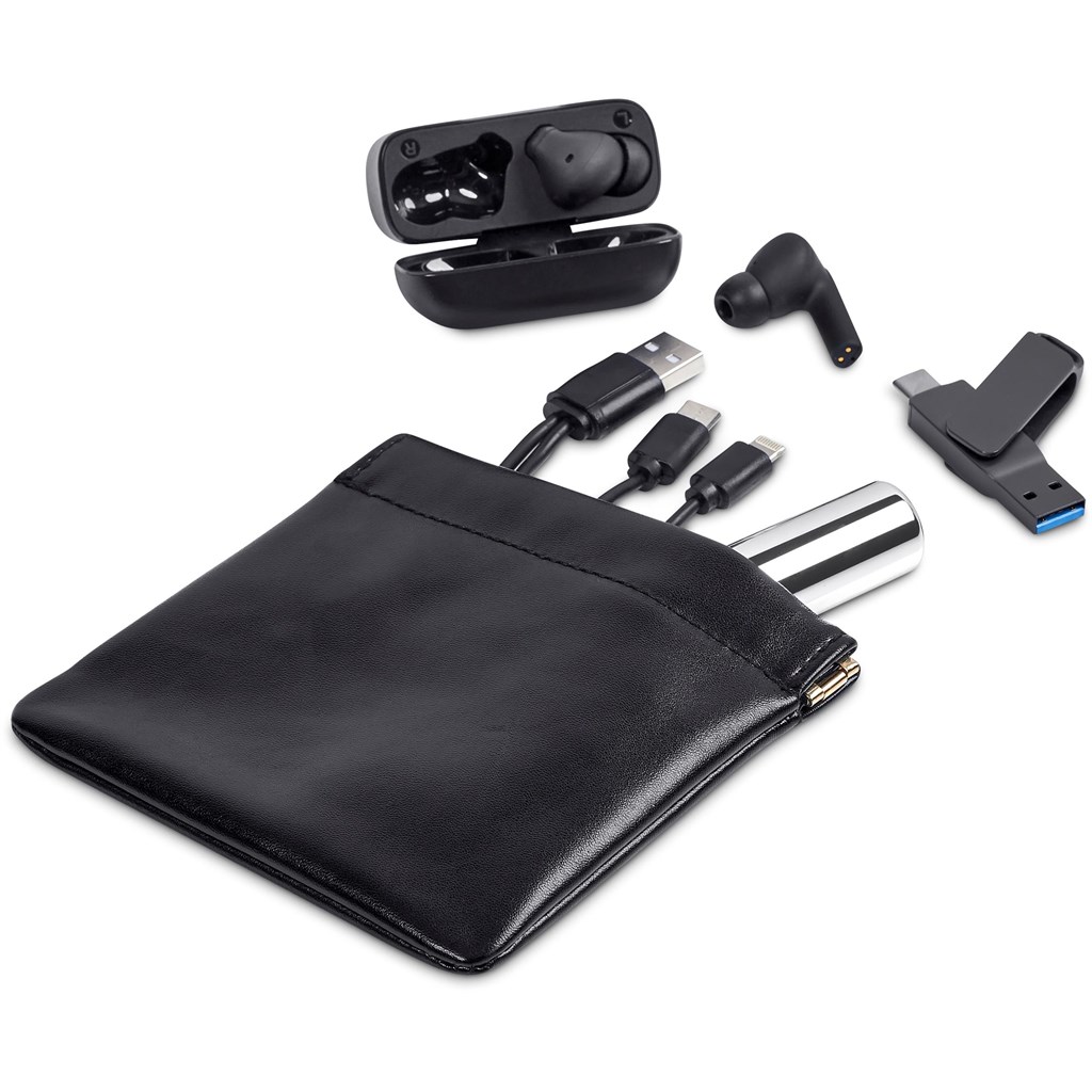 Eva & Elm Plush PU Tech & Accessory Pouch - Image 5