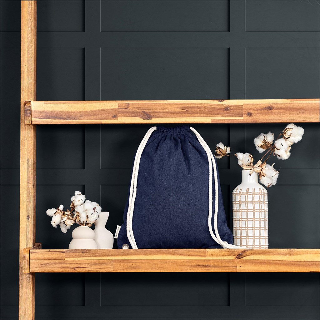 Okiyo Kinchaku Recycled Canvas Drawstring Bag - Image 9