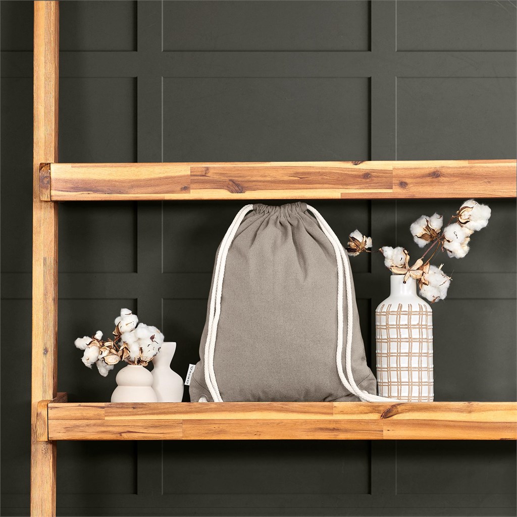 Okiyo Kinchaku Recycled Canvas Drawstring Bag - Image 3