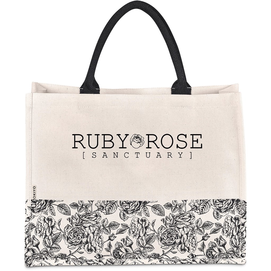 Okiyo Hana Printed Cotton Tote - Image 3