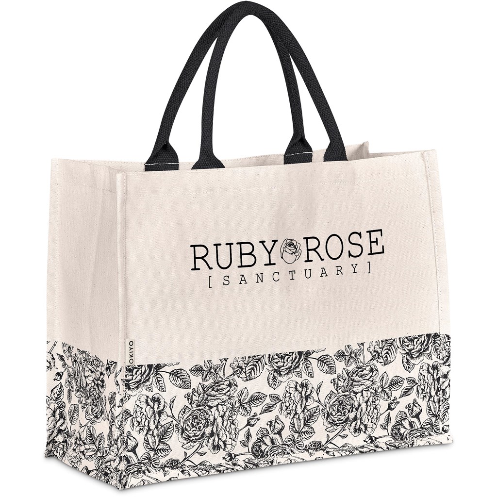 Okiyo Hana Printed Cotton Tote - Image 2