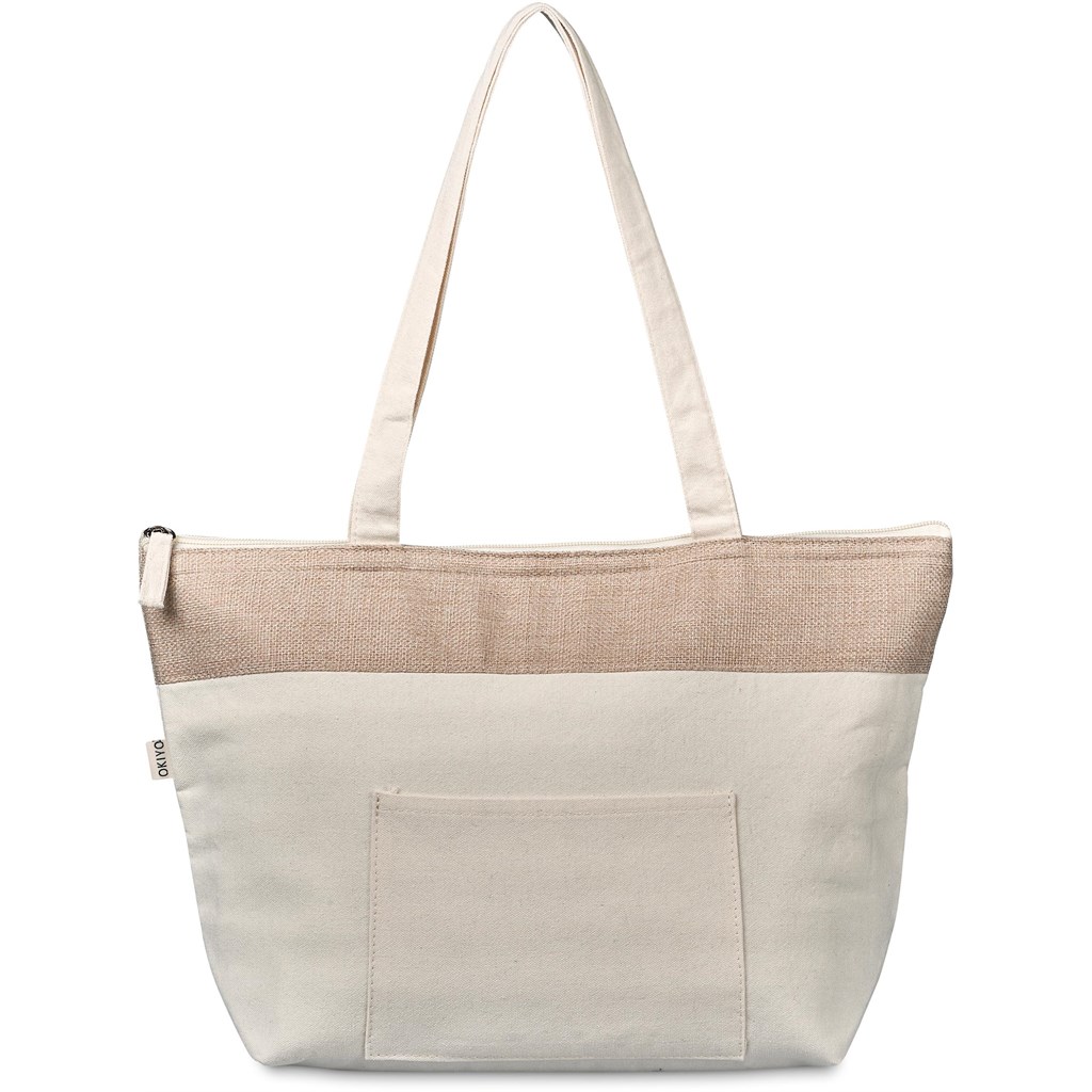 Okiyo Arshi Cotton & Jute 12 Can Lunch Cooler - Image 12