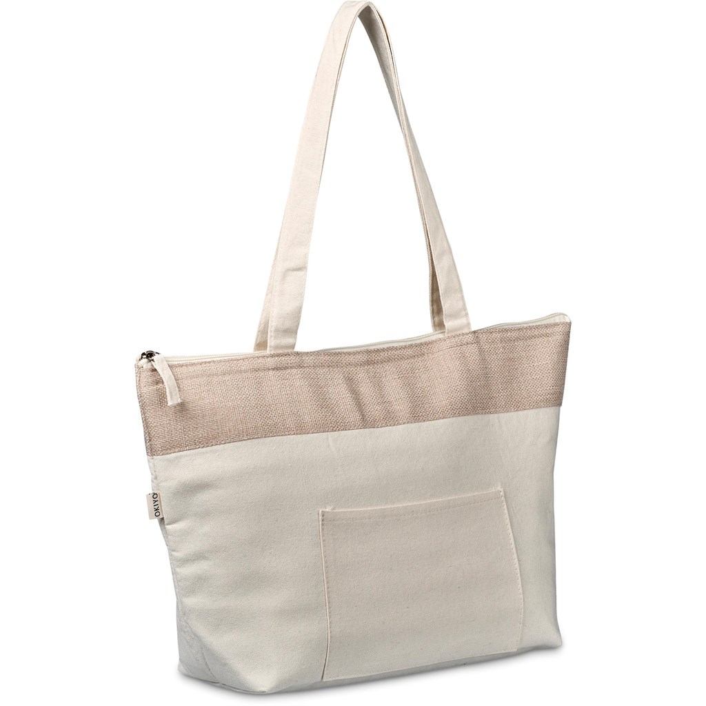 Okiyo Arshi Cotton & Jute 12 Can Lunch Cooler - Image 5