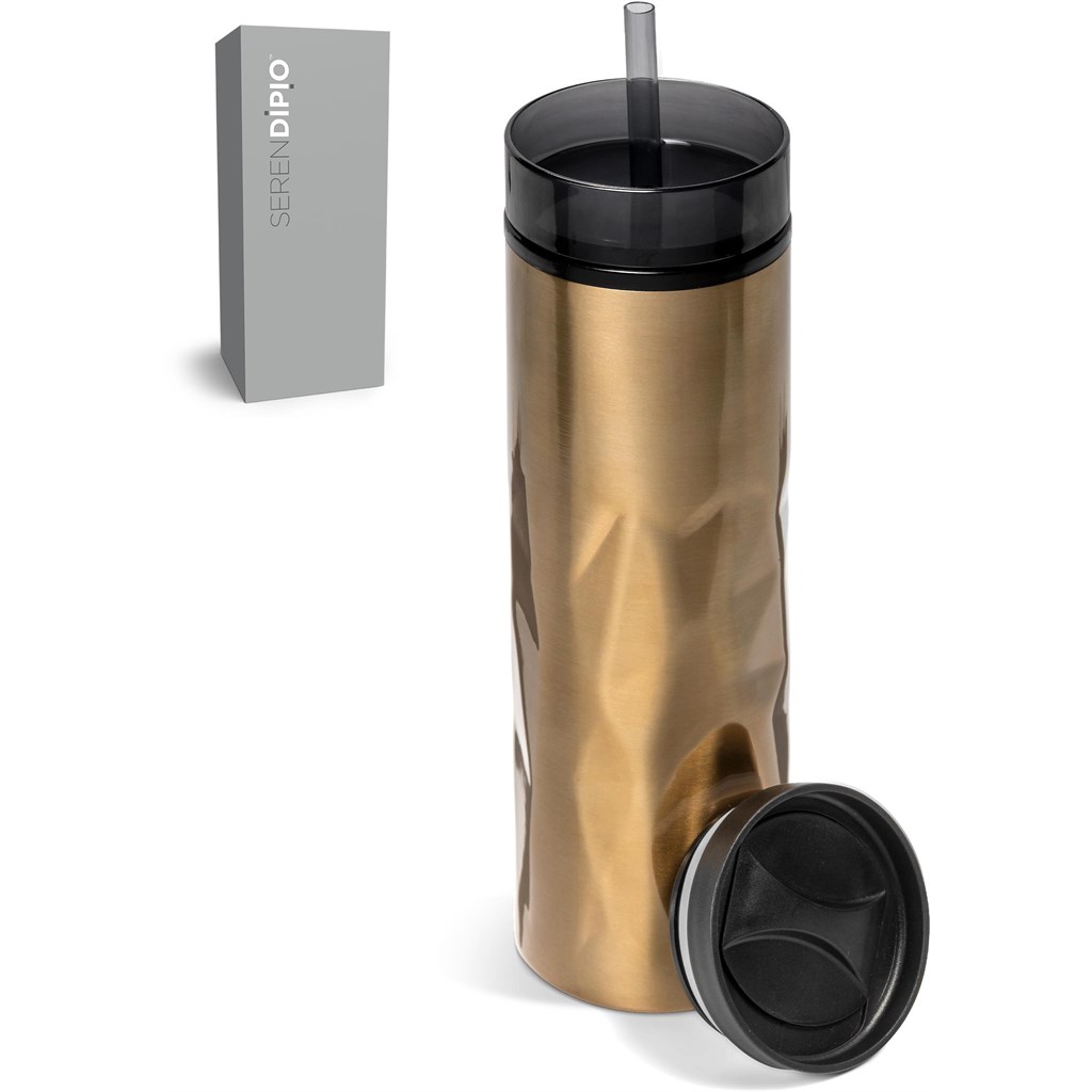 Serendipio Fire & Ice Stainless Steel & Plastic 2-In-1 Tumbler - 435ml - Image 9