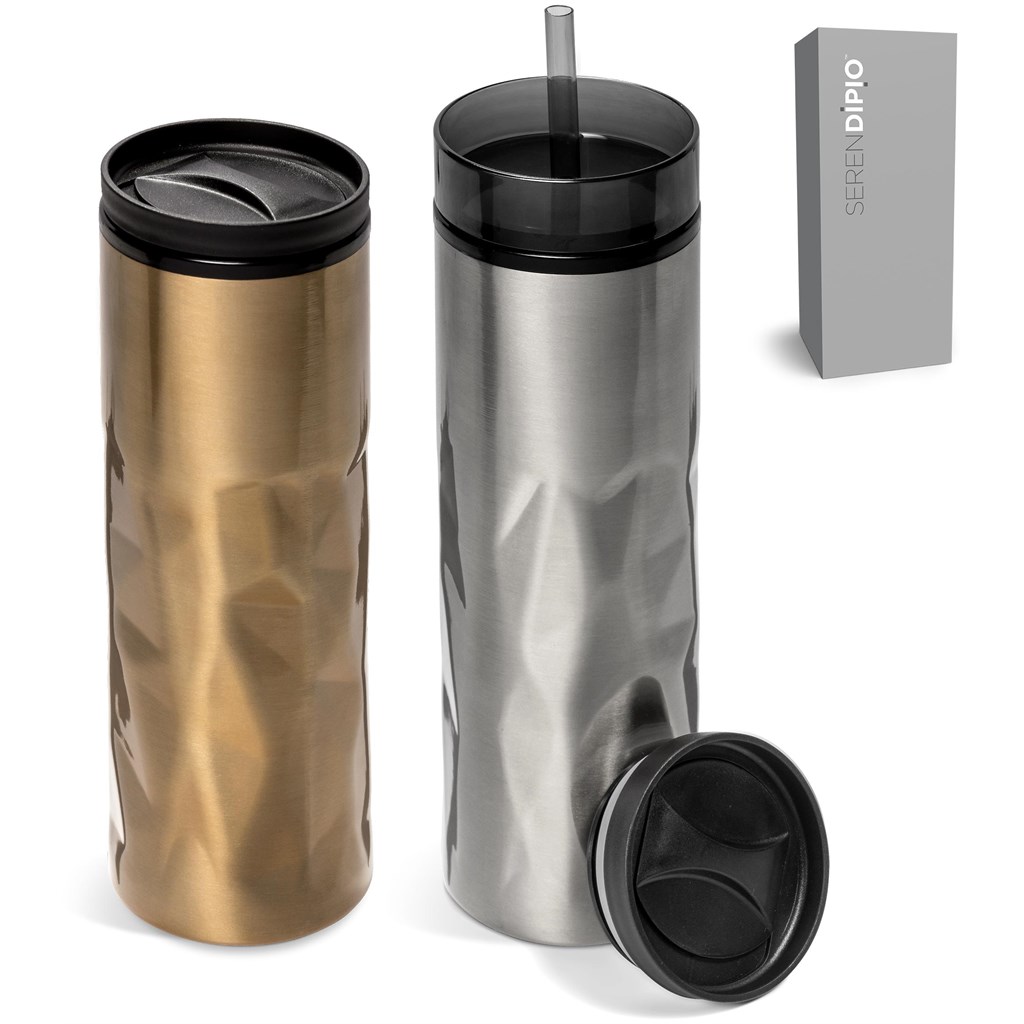 Serendipio Fire & Ice Stainless Steel & Plastic 2-In-1 Tumbler - 435ml - Image 10