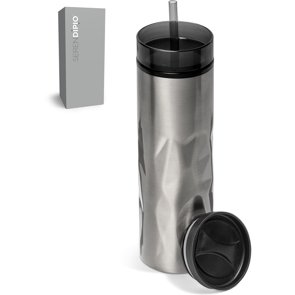 Serendipio Fire & Ice Stainless Steel & Plastic 2-In-1 Tumbler - 435ml - Image 7
