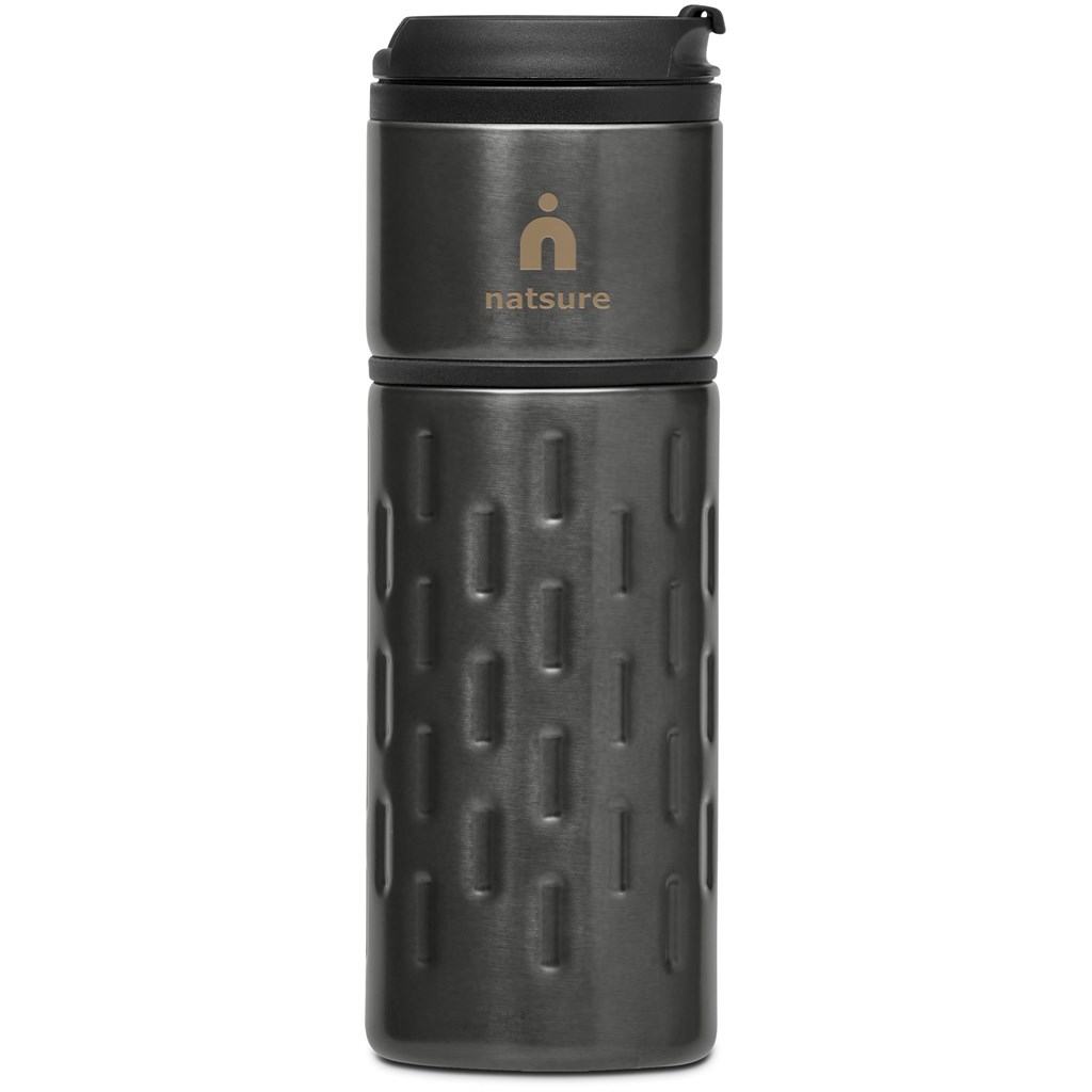 Serendipio Binary Stainless Steel & Plastic Double-Wall Tumbler - 450ml - Image 5