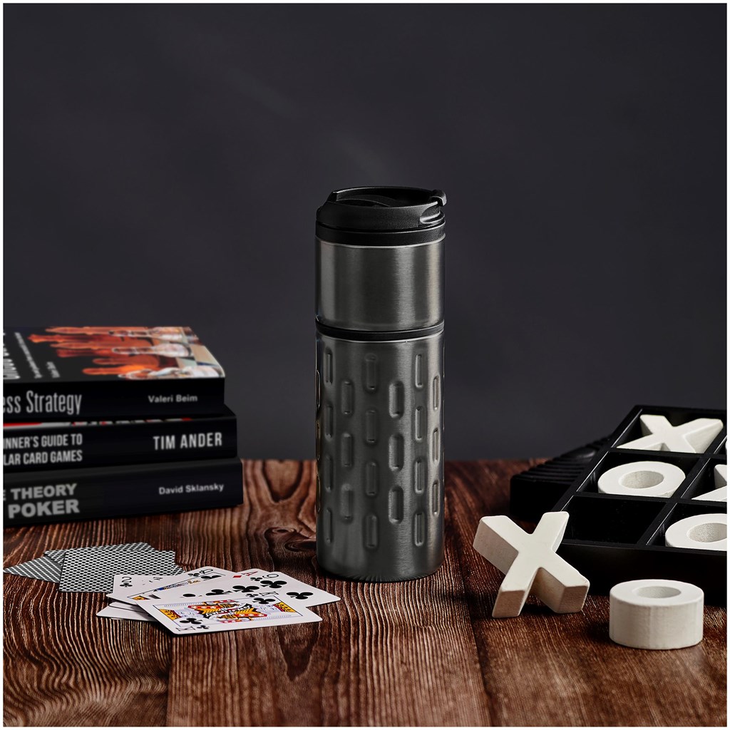 Serendipio Binary Stainless Steel & Plastic Double-Wall Tumbler - 450ml - Image 9