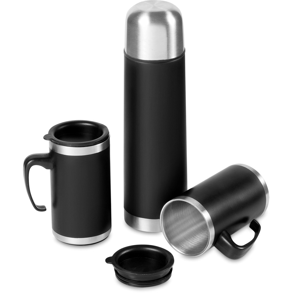 Cardinal Stainless Steel Vacuum Flask & Mug Set - Image 5