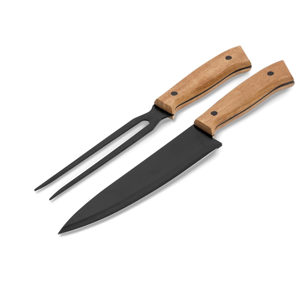 US Basic Butcher's Block Carving Set - Image 3