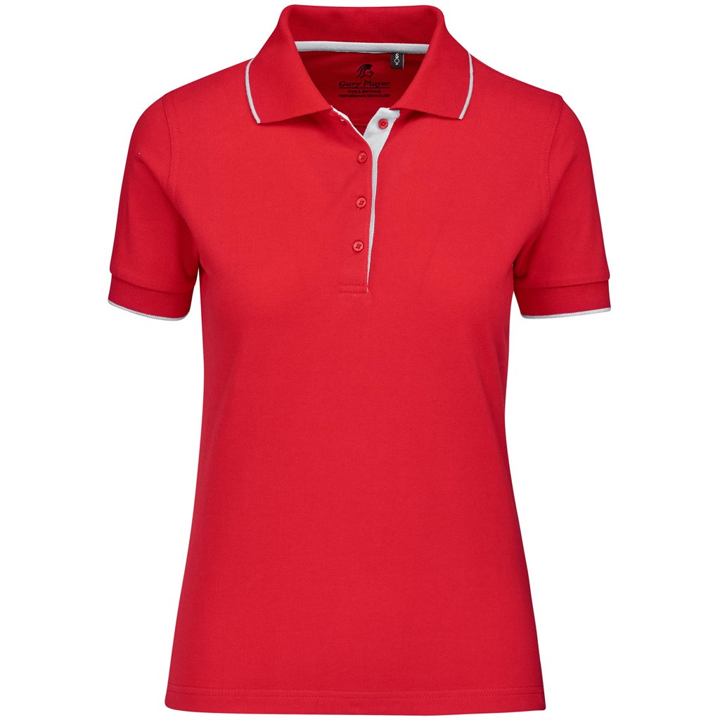 Ladies Wentworth Golf Shirt - Red - Image 3