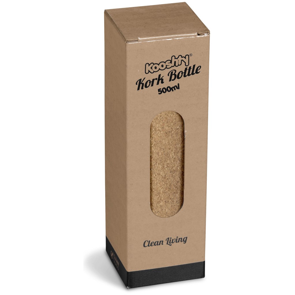 Kooshty Kork Glass Water Bottle - 500ml - Image 4