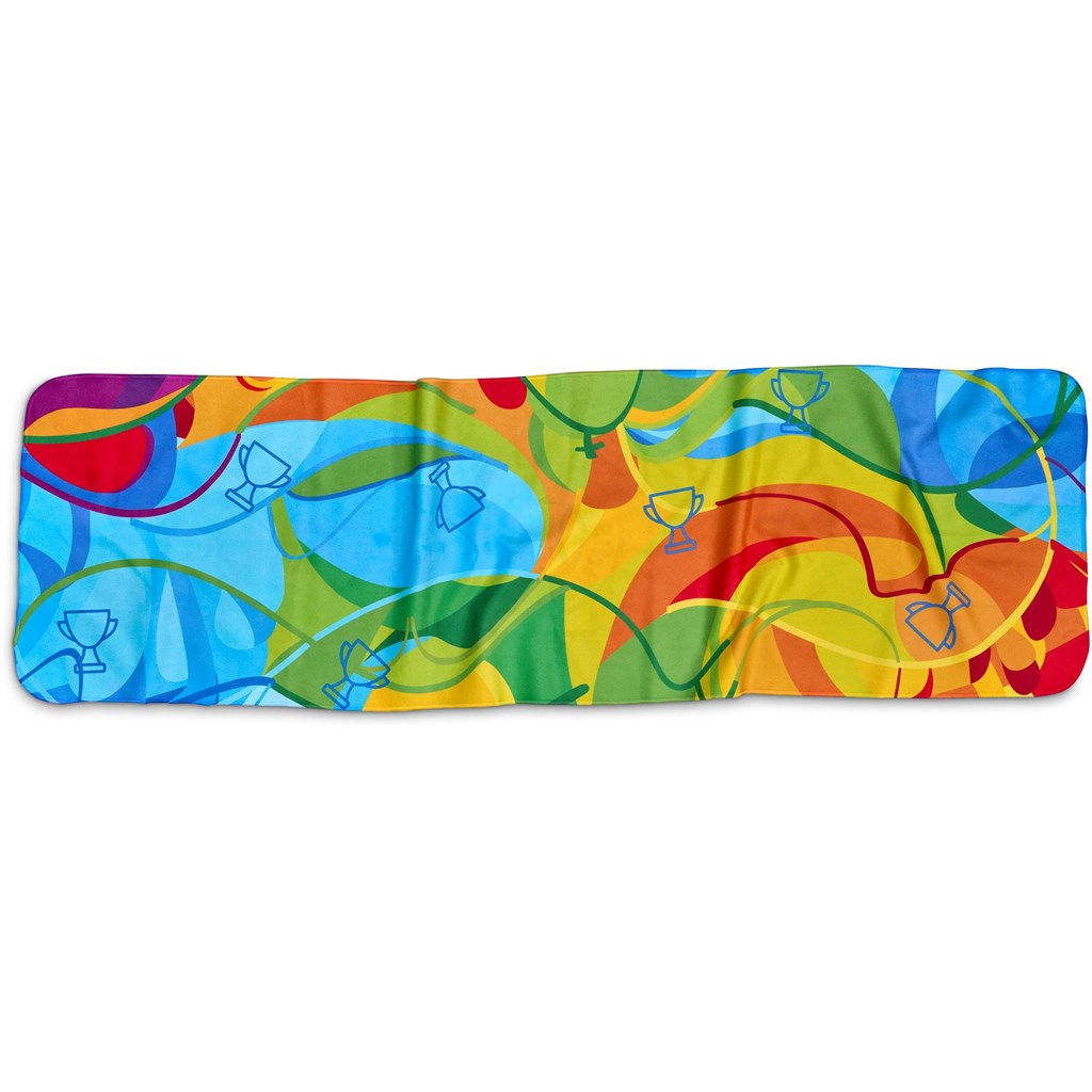 Pre-Printed Sample Hoppla Relay Sports Towel - Dual Branding - Image 4