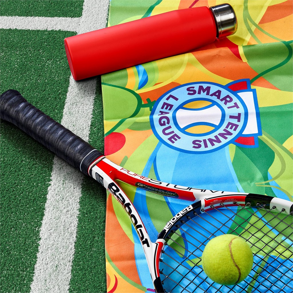 Pre-Printed Sample Hoppla Relay Sports Towel - Dual Branding - Image 5
