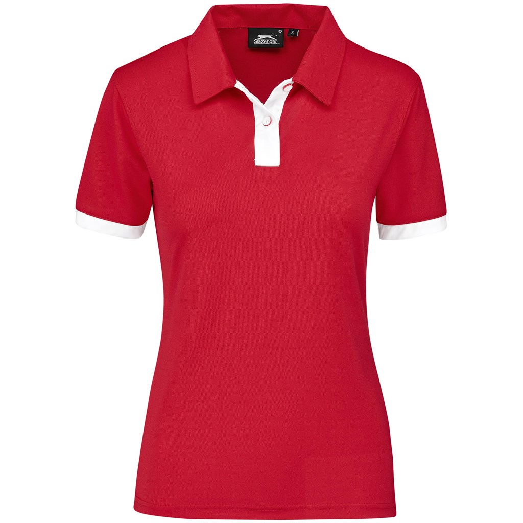 Ladies Contest Golf Shirt - Red - Image 5