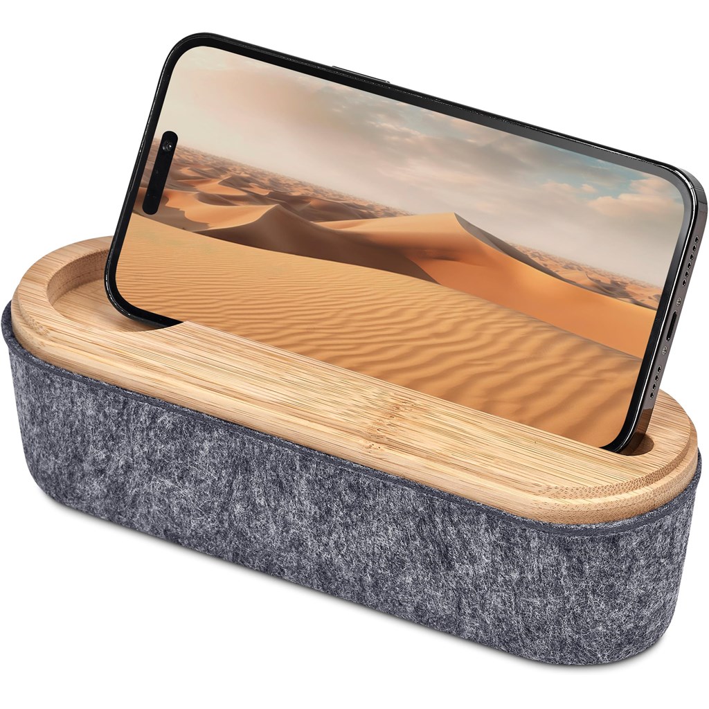 Okiyo Byoga Recycled PET Felt & Bamboo Stationery Case - Image 10
