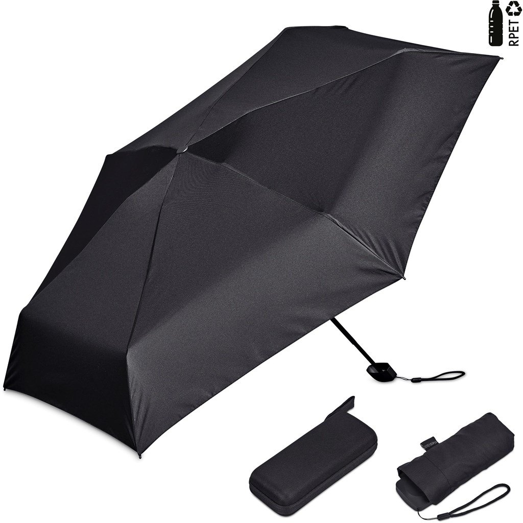 Serendipio Salem Recycled PET Compact Umbrella with EVA Pouch - Image 8